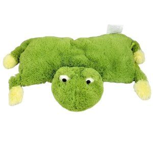 Green Frog Plush Lovie Lovey Security Blanket 32×16 Snuggle Buddy Stuffed Animal